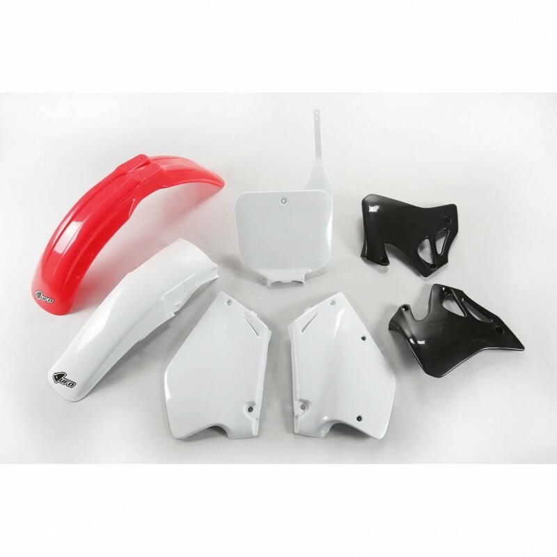 Kit plastique UFO couleur origine Honda CR125R Kit plastique UFO couleur origine Honda CR125R