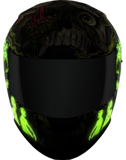 HELMET AFRM DEAD SERIOUS BK SM
