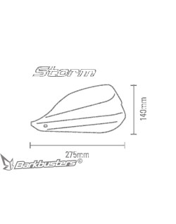HANDGUARD STORM 22MM BK