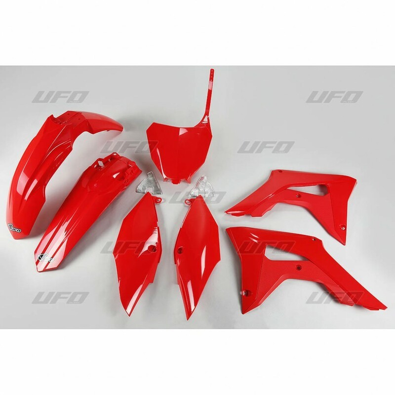 Kit plastique UFO rouge Honda CRF450R Kit plastique UFO rouge Honda CRF450R