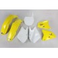 Kit plastique UFO couleur origine jaune/blanc Suzuki RM125/250 Kit plastique UFO couleur origine jaune/blanc Suzuki RM125/250