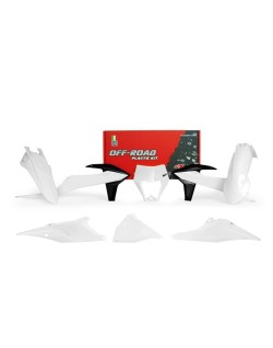 Kit plastiques RACETECH blanc/noir KTM