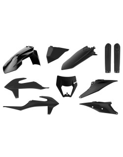 Kit plastique POLISPORT noir - KTM EXC/EXC-F