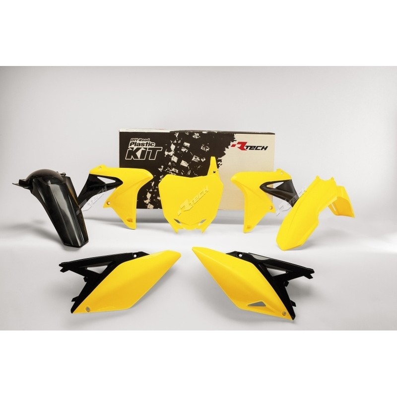Kit plastique RACETECH couleur origine (14-16) jaune/noir Suzuki RM-Z250 Kit plastique RACETECH couleur origine (14-16) jaune/noir Suzuki RM-Z250