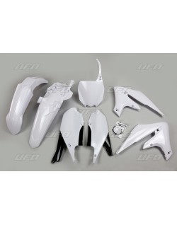 Kit plastique UFO blanc Yamaha YZ450F