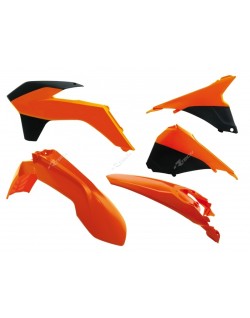 Kit plastique RACETECH couleur origine (2014) orange/noir KTM