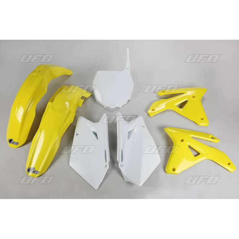 Kit plastique UFO couleur origine jaune/blanc Suzuki RM-Z450 Kit plastique UFO couleur origine jaune/blanc Suzuki RM-Z450