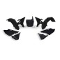 Kit plastiques de rechange RACETECH Revolution noir Yamaha YZ125/250 Kit plastiques de rechange RACETECH Revolution noir Yamaha YZ125/250