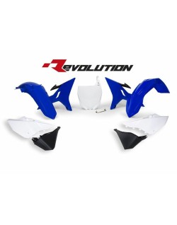 Kit plastiques de rechange RACETECH Revolution bleu/blanc Yamaha YZ125/250