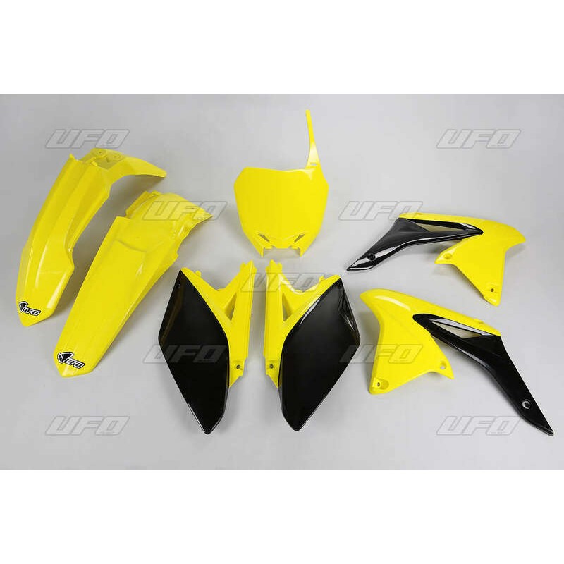 Kit plastique UFO couleur origine jaune/noir Suzuki RM-Z250 Kit plastique UFO couleur origine jaune/noir Suzuki RM-Z250