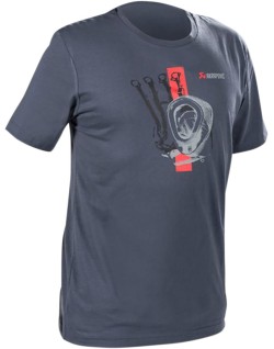 TEE MEN RD STRIP BL/GR S