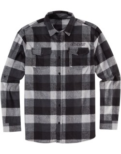 FLANNEL FELLER BK/GY SM