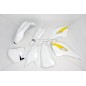 Kit plastique UFO couleur origine (2015) blanc/jaune Husqvarna Kit plastique UFO couleur origine (2015) blanc/jaune Husqvarna