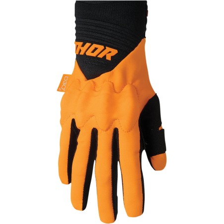 GLOVE REBND FLO OR/BK MD