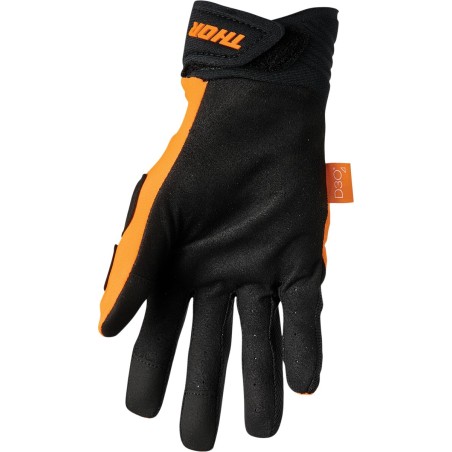 GLOVE REBND FLO OR/BK MD