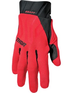 GLOVE DRAFT RED/BLACK MD