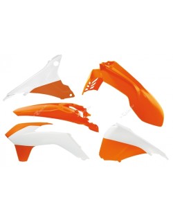 Kit plastique RACETECH couleur origine (15-16) orange/blanc KTM