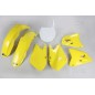 Kit plastique UFO couleur origine jaune/blanc Suzuki RM125/250 Kit plastique UFO couleur origine jaune/blanc Suzuki RM125/250