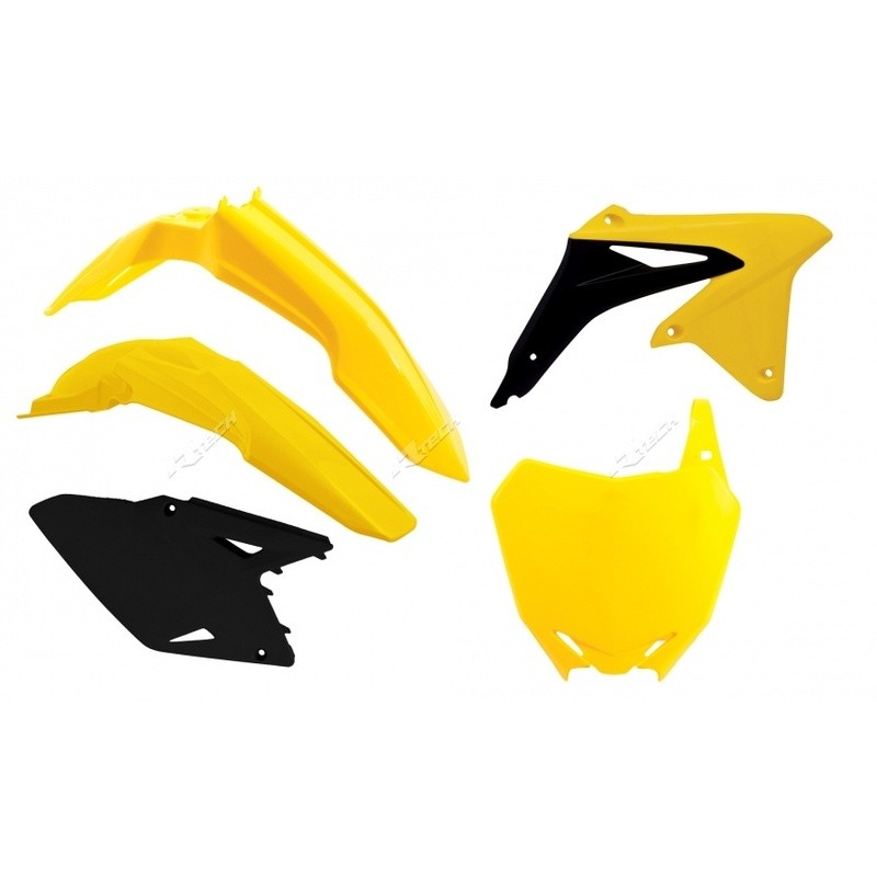 Kit plastique RACETECH couleur origine (2017) jaune/noir Suzuki RM-Z450 Kit plastique RACETECH couleur origine (2017) jaune/noir Suzuki RM-Z450