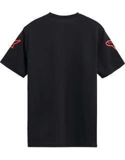 TEE SS PERF SHOULDERED BLK M