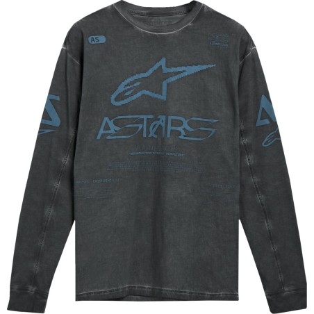 TEE LS KNIT NOOK DK GRY L