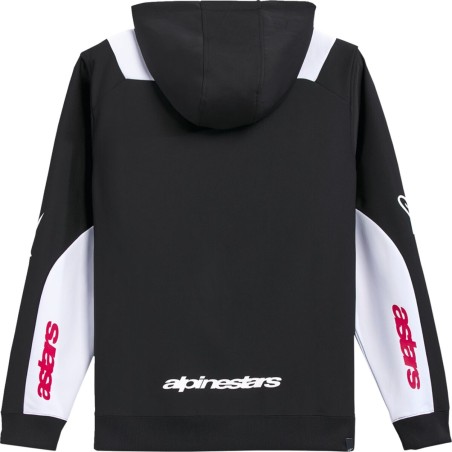 HOODIE ZIP SESSIONS V3 BLK/WHT