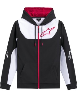 HOODIE ZIP SESSIONS V3 BLK/WHT