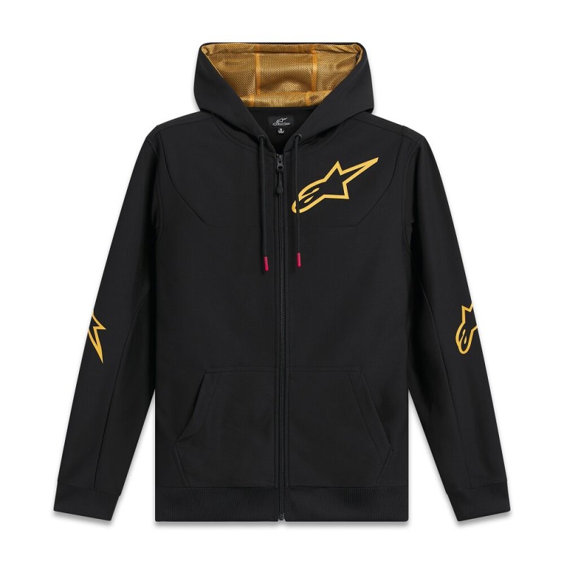 HOODIE SESSIONS V3 BLACK/GOLD 