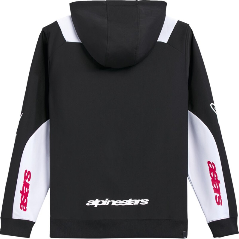 HOODIE ZIP SESSIONS V3 BLK/WHT