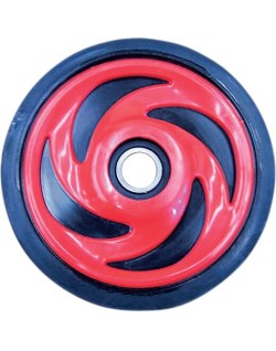 WHEEL POL 6.38" INDY RED