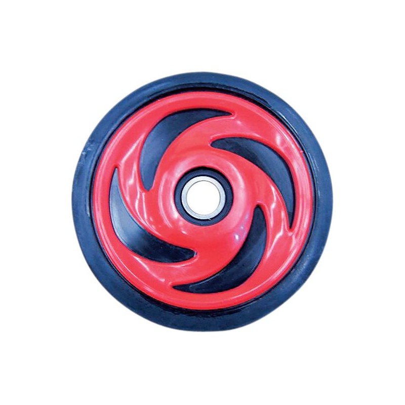 WHEEL POL 6.38" INDY RED