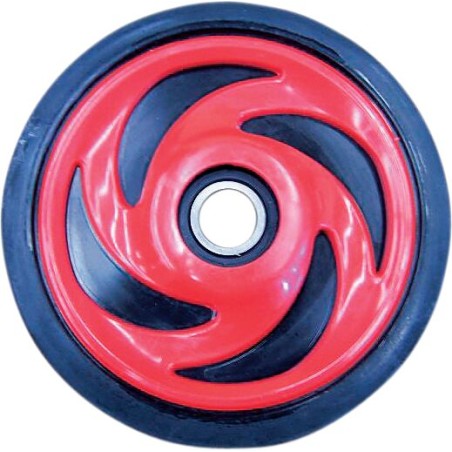 WHEEL POL 6.38" INDY RED