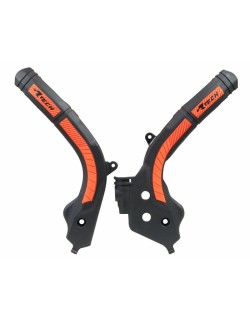 Protège cadre RACTECH bi-matières noir/orange