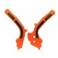 Protège cadre RACTECH bi-matières orange/noir