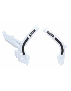 Protège cadre RACTECH bi-matières blanc/noir