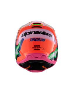 HELMET YTH SM3 DEEGAN OR/PU/PK