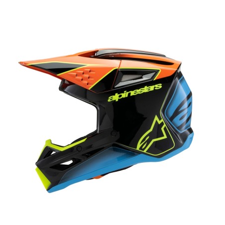HELMET YTH SM3 FRAY BLK/OR/YL 