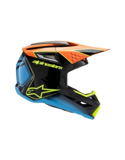 HELMET YTH SM3 FRAY BLK/OR/YL 