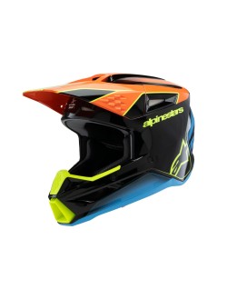 HELMET YTH SM3 FRAY BLK/OR/YL 