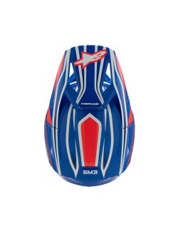 HELMET YTH SM3 WURX BLUE/RED/W