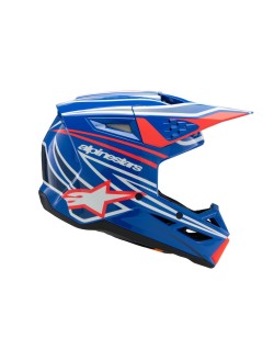 HELMET YTH SM3 WURX BLUE/RED/W