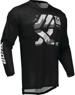 JERSEY LAUNCH BRAVE BK/GY SM