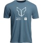 TEE TRAX HEATHER SLATE BLUE XL