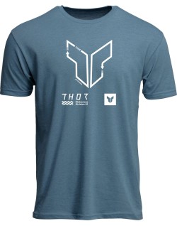 TEE TRAX HEATHER SLATE BLUE 2X
