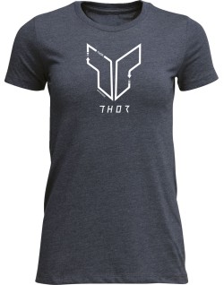 TEE WOMENS TRAX NAVY LG