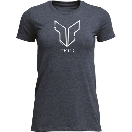 TEE WOMENS TRAX NAVY LG