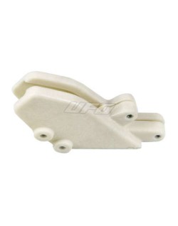 Guide chaîne UFO blanc translucide Kawasaki KX125/250