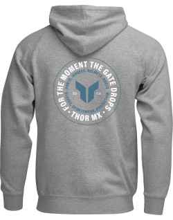 HOODIE ZIP UP BADGE HTR GRAY 3