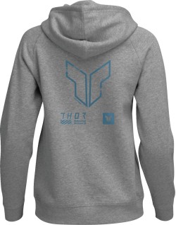 HOODIE WOMENS TRAX HTR GY SM