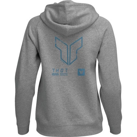 HOODIE WOMENS TRAX HTR GY MD